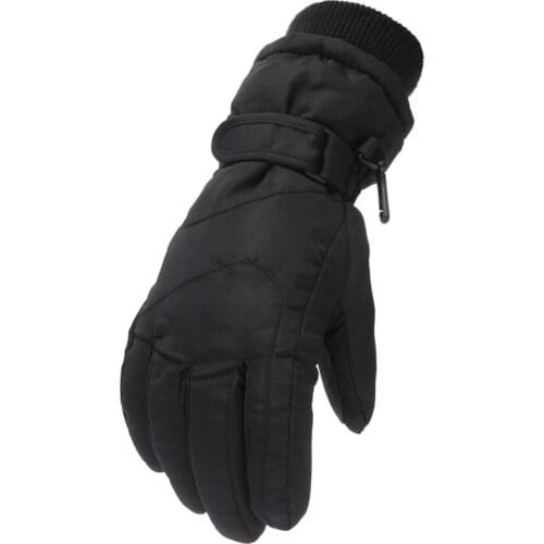 Winter Childrens Girls Boys Gloves Skiing Outdoor Sports Windproof Waterproof Plush Thickened Warm Soft Glove For 6-11Years Old