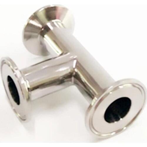 1-1/4" 32mm Pipe OD x 1.5" Tri Clamp Tee 3 Way SUS 304 Stainless Steel Sanitary Fitting Homebrew Beer Wine Diary Product