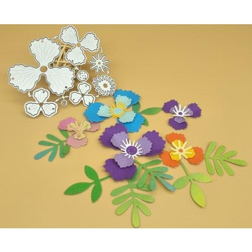 1 large and 1 small exquisite flower metal cutting die, paper crafts, scrapbooks, card albums, DIY decoration accessories