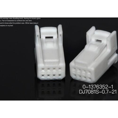 100 sets pcs 8 pin way 0.7mm Tyco Amp female auto connector electric wire terminal cable harness plug 1376352-1