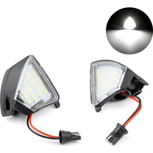 2Pcs For VW Golf 5 Mk5 MkV GTI Passat b6 Jetta R32 Golf 6 Rabbit Error Free LED Under Mirror Light Puddle Lamp Welcome Light