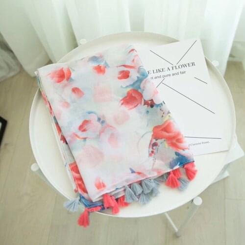 2018 women fashion head scarf,british style,Muslim hijab,cotton flower scarf,shawls and scarves,floral hijab,shawls wrap,cape