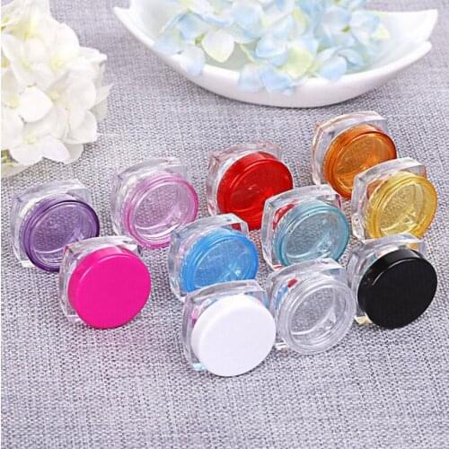 3g 5g Small Empty Cosmetic Refillable Bottles Plastic Eyeshadow Makeup Face Cream Jar Wholesale