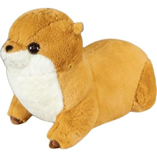 50cm/65cm Reallife Eurasian River Otter Plush Toy Realistic Wild Animal Stuffed Doll Soft Lovely Sloth Toys Cute Gift for Kids