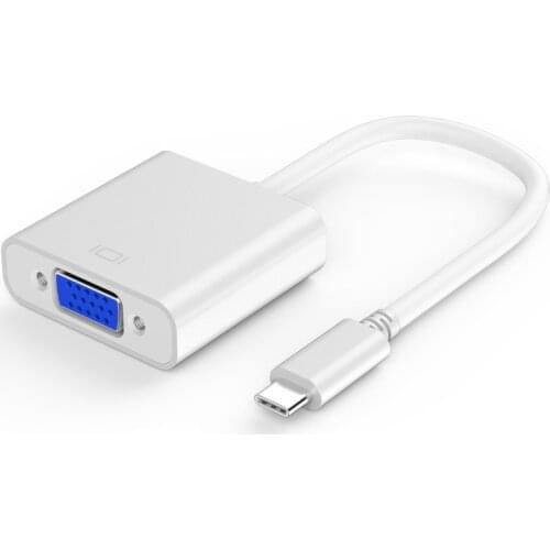 Usb C To Vga Adapter,Type C To Vga Adapter Compatible for Pro 2016/2017/2018, Air/Ipad Pro 2018,Surface Book 2,Ch