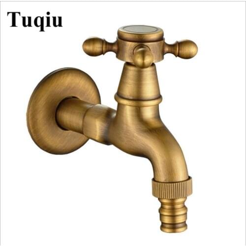 Antique Bronze/Black Oil Brushed Outdoor Faucet Garden Bibcock Tap Bathroom Washing Machine Faucet /mop Faucet Free Shipping