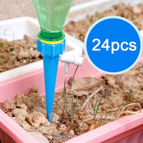 1/4/10/24pcs Auto Drip Irrigation Watering System Dripper Spike Kits Garden Household Plant Flower Automatic Waterer Kit Tools