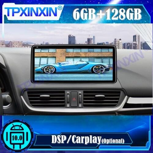 IPS Android 10.0 6+128G For Mazda CX-5 2017-2021 Car Multimedia Player Stereo Recorder GPS Navi Auto Radio Head Unit DSP Carplay