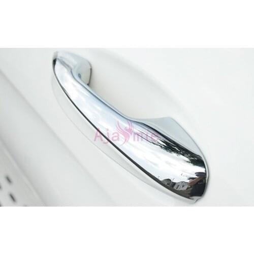 For LHD Mercedes Benz GLC 2016 2017 2018 Car ABS Chrome handle Protective Cover Door Handle Outer Bowls Garnish Moulding Trim
