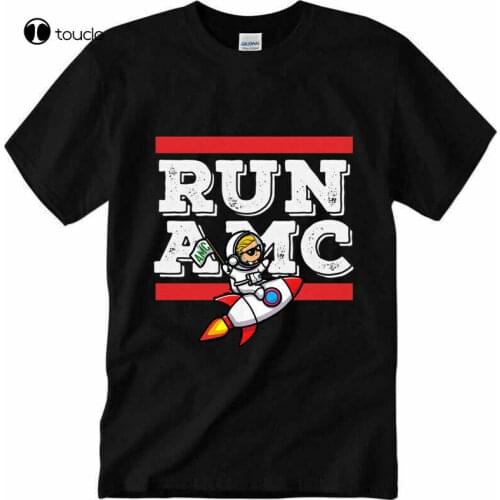 Spaceship To The Moon Amc Stock Wsb Unisex T Shirt Size S 3Xl Black Tee