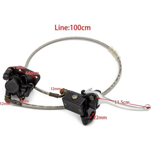 Hydraulic Front Brake Caliper Cylinder Master For Pocket Pit Mini Bike Go Kart Trolley ATV