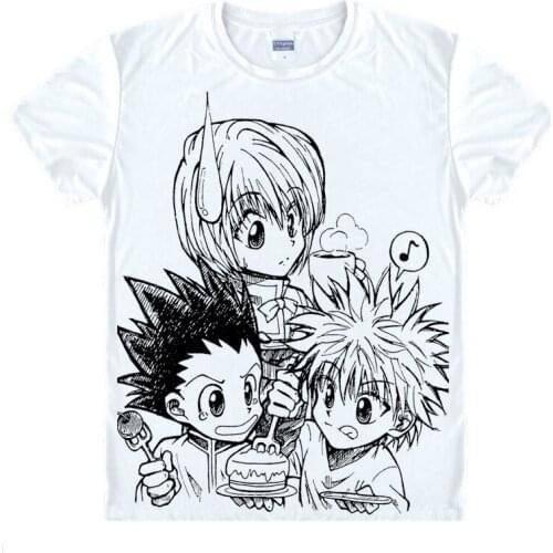 Hunter * Hunter T-Shirt Leorio Paladinight Shirt Fashion printed t-shirts Anime Collection kawaii dress summer shirt Japanese A