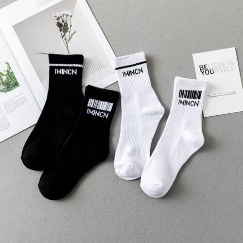 IMINCN Mens Black Socks