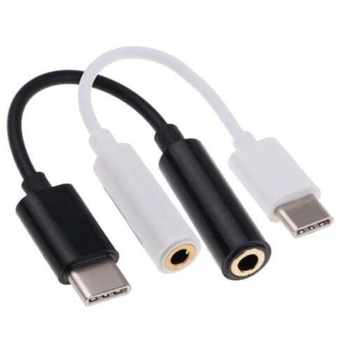 Type-C USB Male to 3.5mm Jack Female AUX Audio Earphone Cable Headphone Adapter Converter For Huawei P20 P30 pro Xiaomi Mi 6 8 9