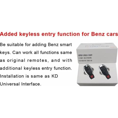 KEYDIY Added Keyless Entry Function for B- enz Cars Same As KD Universal Interface