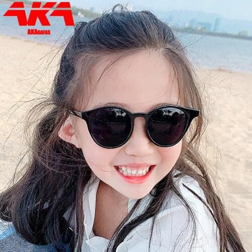 AKAgafas Retro Round Sunglasses Children Luxury Brand Sunglasses Children Small Glasses Boy/Girl Mirror Oculos De Sol Feminino