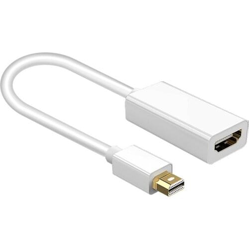 Mini DP To HDMI-compatible Cable DisplayPort To HDMI Adapter mini Display Port to HMDI Converter for Macbook Pro Air 100pcs/lot