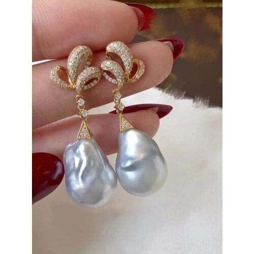 New Hot 925 Sterling Silver Earrings Findings Mountings Settings Jewelry Parts Fittings for Coral Jade Agate Beads Crystal