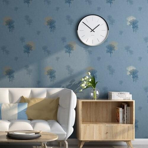 Nordic Abstract Tree Pattern Wall papers Home Decor Blue Green coffee Wallpaper Roll for Living Room Bedroom Decoration Mural