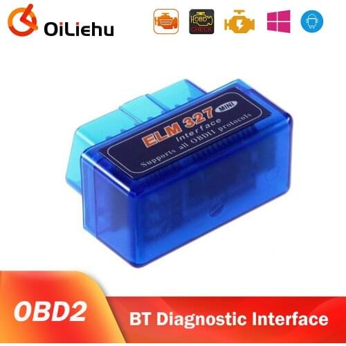 OiLiehu New BT V2.1 OBD2 Super MINI ELM327 OBD2 BT 16PIN Scanner Car Tester Diagnostic Tool For Android/Symbian OBDII Protocol