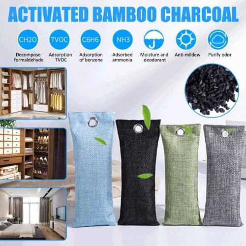 50/75/85/100g Bags Activated Bamboo Charcoal Bag Home Closet Cabinet Car Bamboo Charcoal Carbon Air Freshener Odor Deodorant