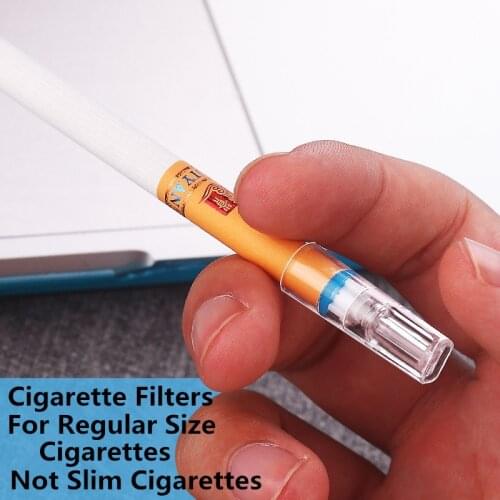 100 PCS A Box Regular Size Cigarette Tar Health Filters Holder Food Grand Plastic Disposable Cigarette Holder Mouthpieces Filter
