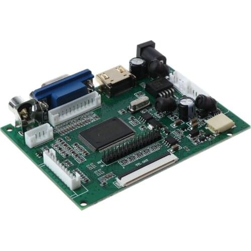 1Set 10.1" HDMI-compatible+2AV+VGA LCD Driver Controller Board Kit 1024x600 Panel Module