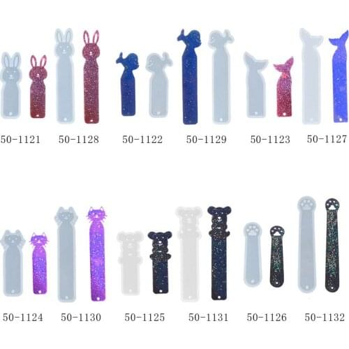 Sugarcraft DIY Pendant Accessories Silicone Mold Cat Bear Bookmarks Making Pastry Moulds Baking Cake Decorating Tools
