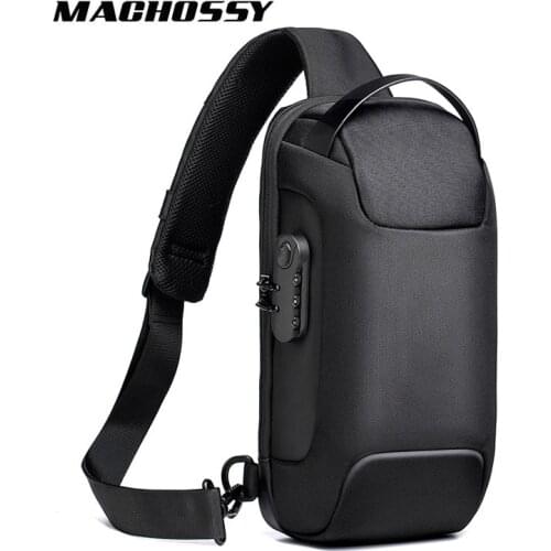 Xiaomi Multifunctional Anti-theft Scratch Resistant Crossbody Bags Mens Shoulder Chest Bags Travel Messenger Bags USB Charging
