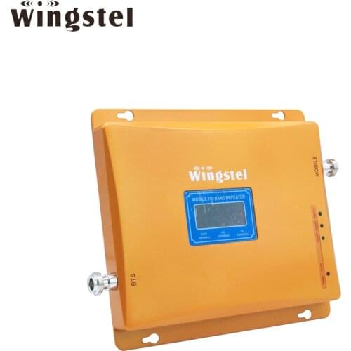 Wingstel 2G 3G 4G GSM LTE Tri band Cell Phone Signal Booster Repeater Mobile Network Signal Amplifier From China