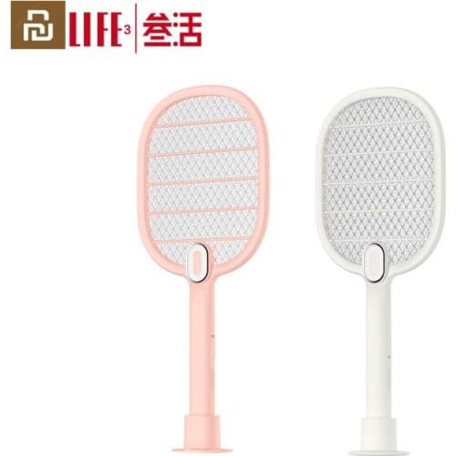 Youpin 3life Electric Mosquito Swatter Rechargeable LED Electric Insect Bug Fly Mosquito Dispeller Killer Racket 3-Layer Net