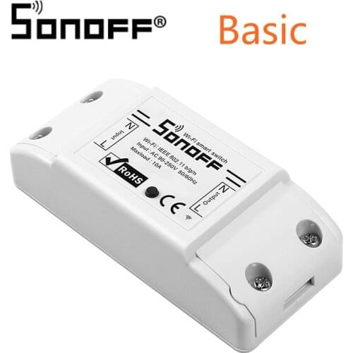 1/2 pcs Sonoff Basic R2 Smart Switch Universal type WiFi Outlet Plug DIY Module smart home Works with Alexa Google home