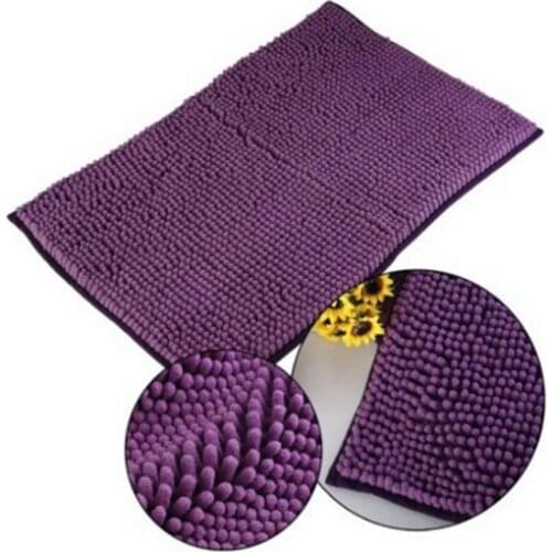 1Pcs 16 Colors Available Fashion Super Soft Nonslip Microfiber Chenille Floor Mat Bedroom Area Rug Water absorption Carpet