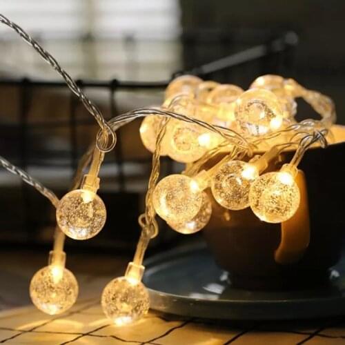 10/20 Led Fairy Lights Cherry Blossom Garland Balls Wedding Garden Decoration Led Light String Christmas Lights Holiday Lighting