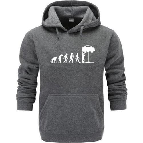 2019 Funny Evolution auto mechanic master screwdriver mechan design men Hoodies sweatshirt Autumn Pullovers Hooded sweatshirt