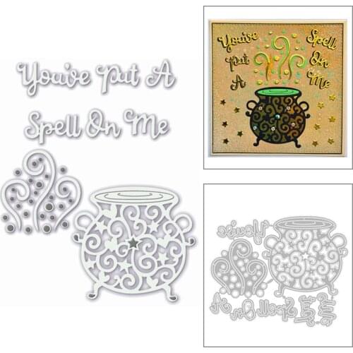 2020 New Halloween Metal Cutting Dies and Words Die Cut Scrapbooking For Crafts Greeting Card Making No Stamps Sets