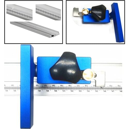 400/600/800 Aluminum Alloy T-slot Miter Track with Scale Woodworking T Tracks Slot Miter Track Stop for Woodworking Router Table
