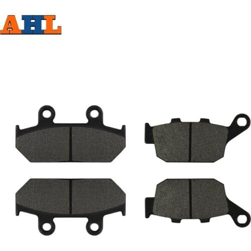 AHL Motorcycle Front and Rear Brake Pads for HONDA XRV 650 XRV650 J / K Africa Twin 1988-1989 Black Brake Disc Pad