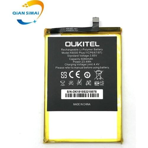 New For Oukitel K6000 plus Mobile Phone Oukitel K6000 plus Battery + Tracking Code