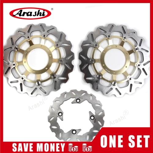 Arashi 1 Set For HONDA CBR600RR 2003 - 2015 CNC Front Brake Disks Rear Disc Rotors CBR 600 RR CBR600 600RR 2004 2005 2006