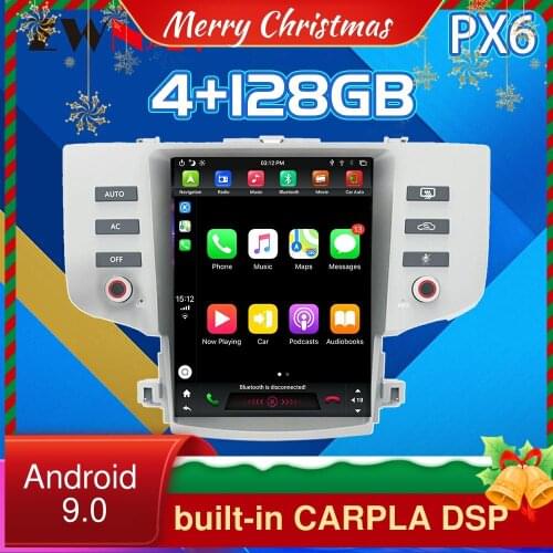 Android 9.0 PX6 Tesla Style Car GPS Navigation For Toyota Reiz 2005-2009 Stereo Head unit Multimedia Player Auto Radio Carplay