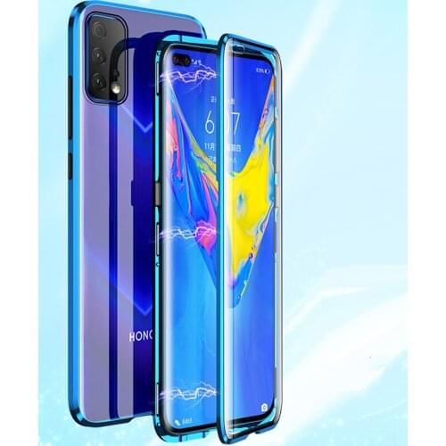 For Huawei Honor V30 cover Magnetic Metal Bumper Case For Huawei Honor V30 Pro Cover Double-Sided Glass Full Body phone Case