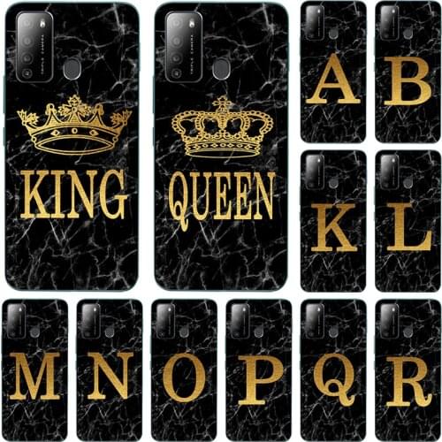 Phone case For Itel S16 S15 Pro Vision 1 Pro Marble Golden alphabet background Soft TPU Print Cover Fundas