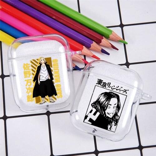 Tokyo Revengers Manjiro Sano Earphone Case For Airpods 1 2 Japan Anime Clear Soft TPU Headphones Cover Pattern Wireless Coque