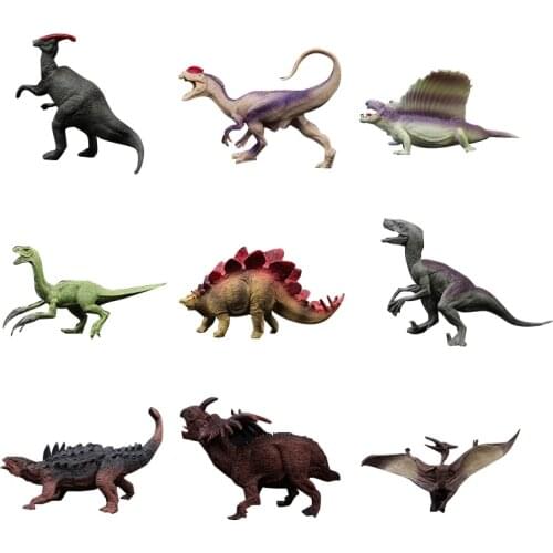 Jurassic Dinosaurs Tyrannosaurus Pterodactyl Velociraptor Stegosaurus Diplodocus Diplodocus Ankylosaurus Model Toys Kid for Gift