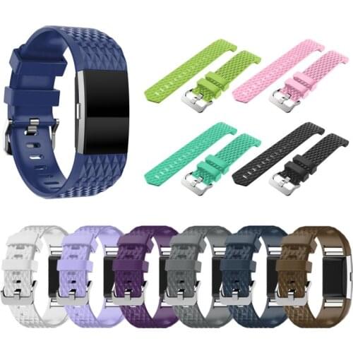 For Fitbit Charge 2 Smart Watch Band Replacement Silicone Bracelet Wrist Strap High Quality Wearable Watchband Accessories
