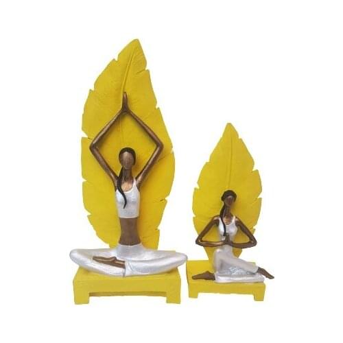 EU HOME DECORATION AROSE LEAF YOGACI 2Lİ TOOL