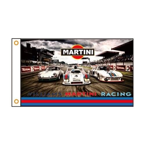 Custom flag car Martini banner 3x5ft 100% Polyester 03