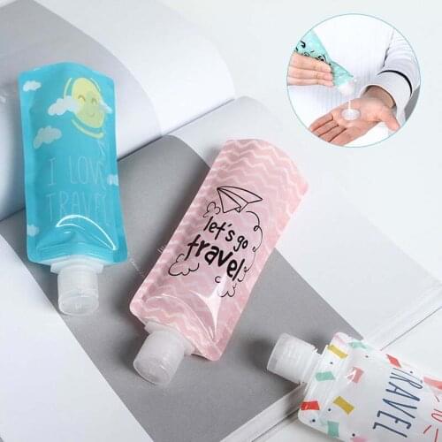 6.5*16.5cm Cartoon Pattern Cosmetics Separately Bottles With Cover Travelling Eco-Friendly Portable Cosmetics Storage Bottles