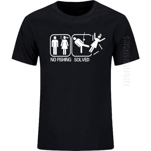 100% Cotton Style Problem Solved Tops Oversized T-Shirt Men Funny Cool Kick Wife T Shirts O Neck TShirt Monitor